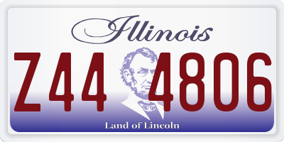 IL license plate Z444806