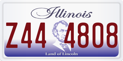 IL license plate Z444808
