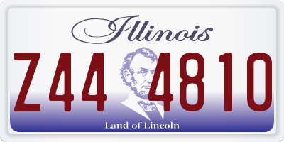 IL license plate Z444810