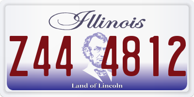 IL license plate Z444812