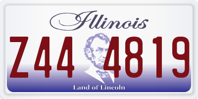 IL license plate Z444819