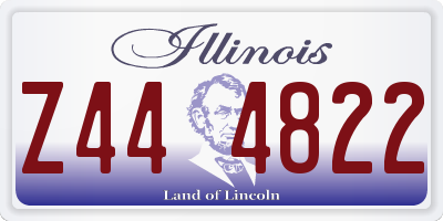IL license plate Z444822
