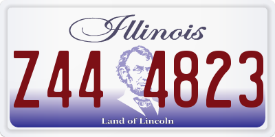 IL license plate Z444823