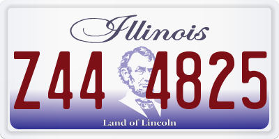 IL license plate Z444825