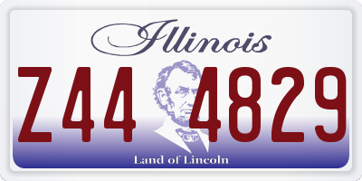 IL license plate Z444829