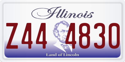 IL license plate Z444830