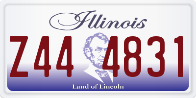IL license plate Z444831