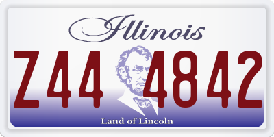 IL license plate Z444842