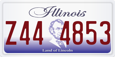 IL license plate Z444853