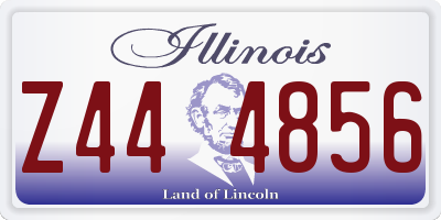IL license plate Z444856