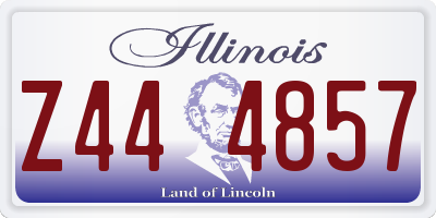 IL license plate Z444857