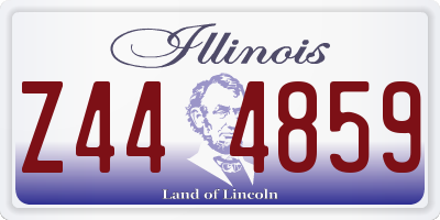 IL license plate Z444859