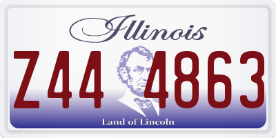 IL license plate Z444863