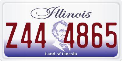IL license plate Z444865