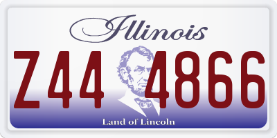 IL license plate Z444866