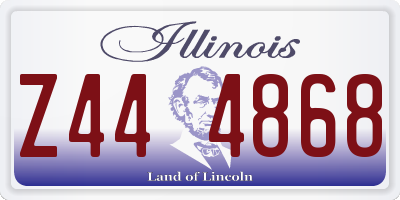 IL license plate Z444868