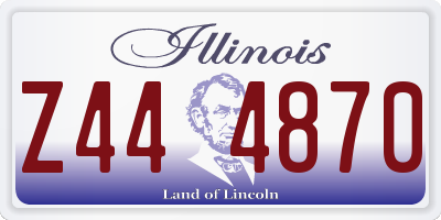 IL license plate Z444870