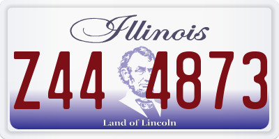 IL license plate Z444873