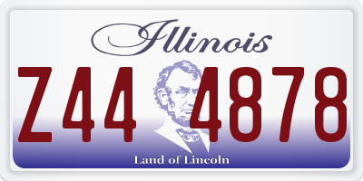 IL license plate Z444878