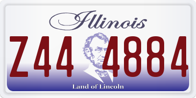 IL license plate Z444884
