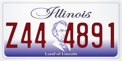 IL license plate Z444891