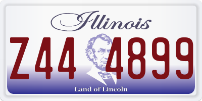 IL license plate Z444899