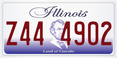 IL license plate Z444902