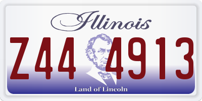 IL license plate Z444913