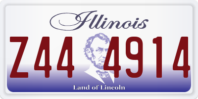 IL license plate Z444914