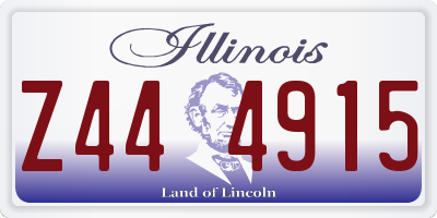 IL license plate Z444915
