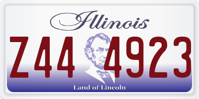 IL license plate Z444923