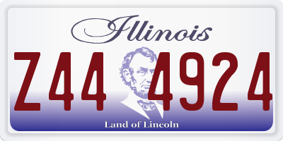IL license plate Z444924