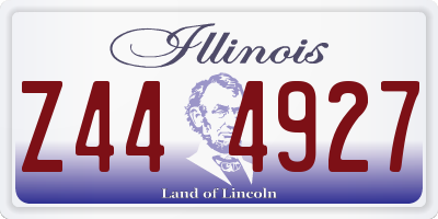 IL license plate Z444927
