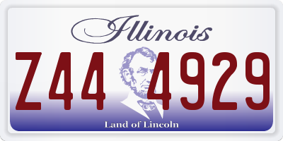 IL license plate Z444929