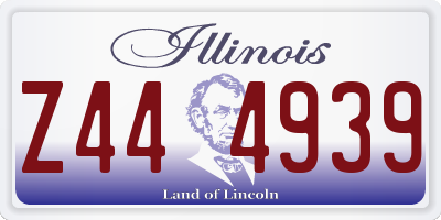 IL license plate Z444939