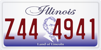 IL license plate Z444941