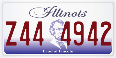 IL license plate Z444942