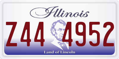IL license plate Z444952