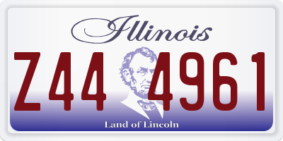 IL license plate Z444961