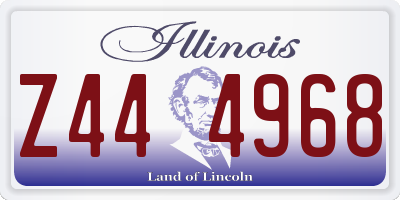IL license plate Z444968