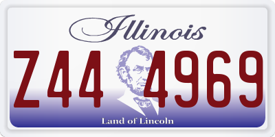 IL license plate Z444969