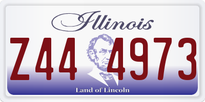 IL license plate Z444973