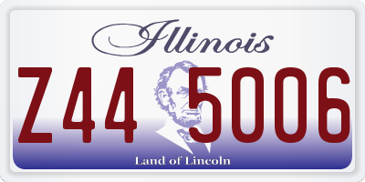 IL license plate Z445006