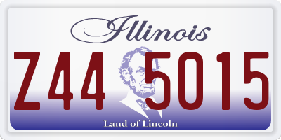 IL license plate Z445015