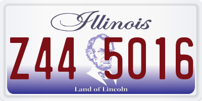 IL license plate Z445016