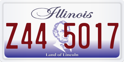IL license plate Z445017