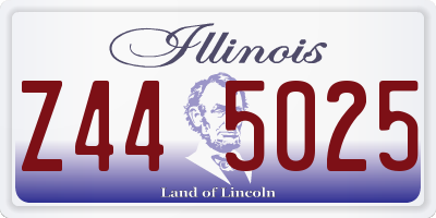 IL license plate Z445025
