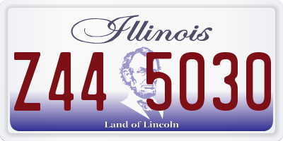 IL license plate Z445030
