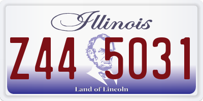 IL license plate Z445031