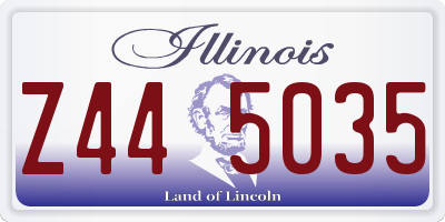 IL license plate Z445035